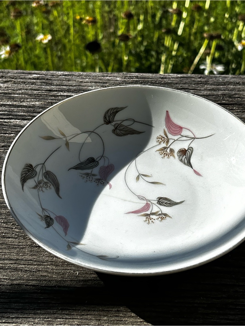 Vintage Noritake China Porcelain Serving Bowl Pink Floral Gold Trim Japan